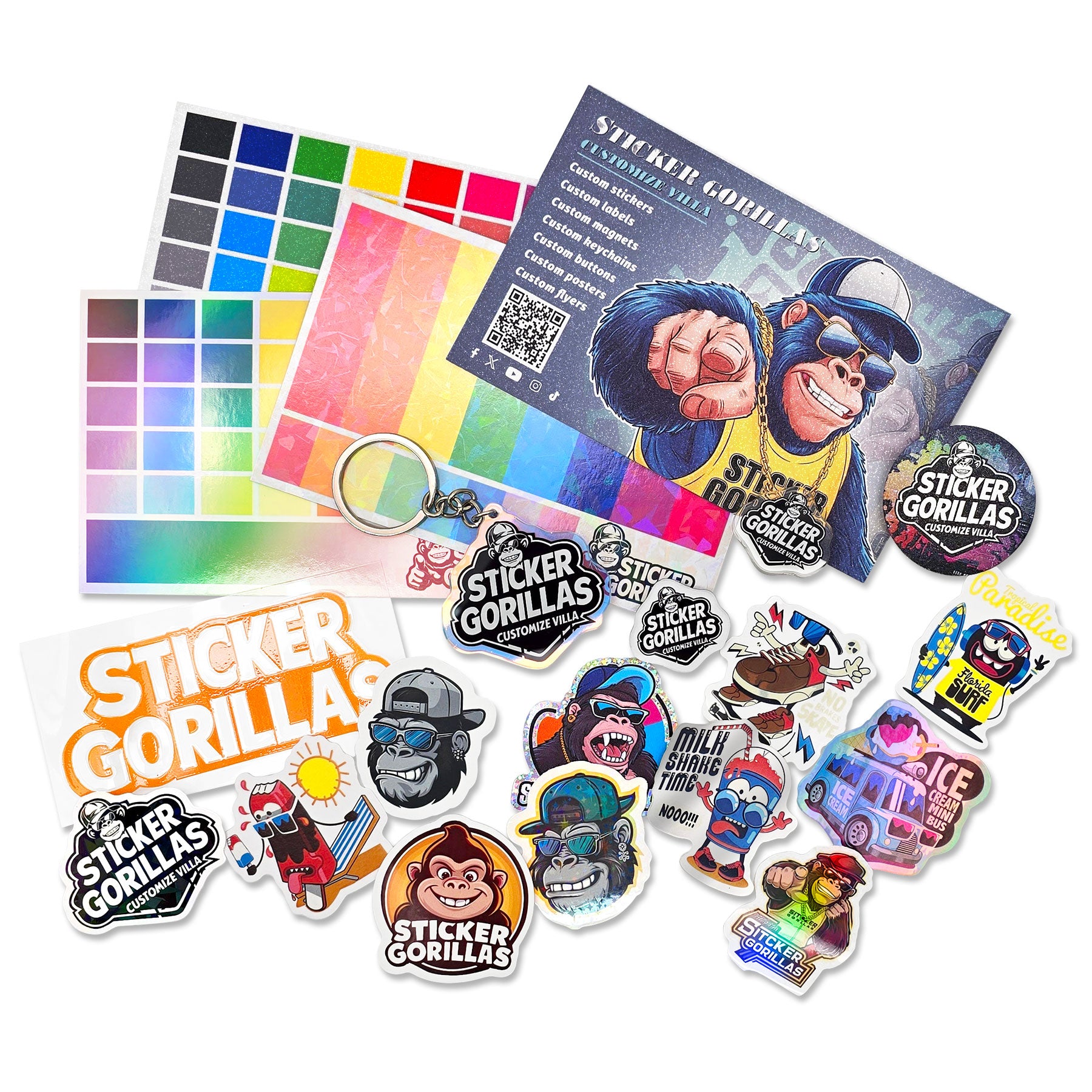 Échantillon d'autocollants