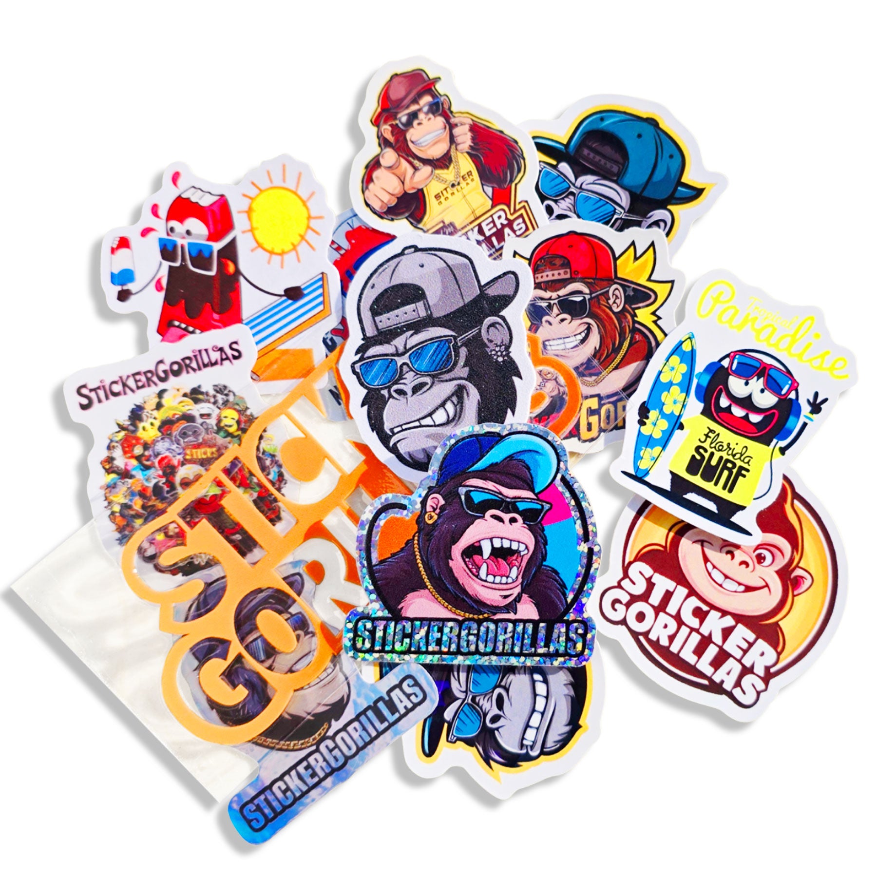 Échantillon d'autocollants