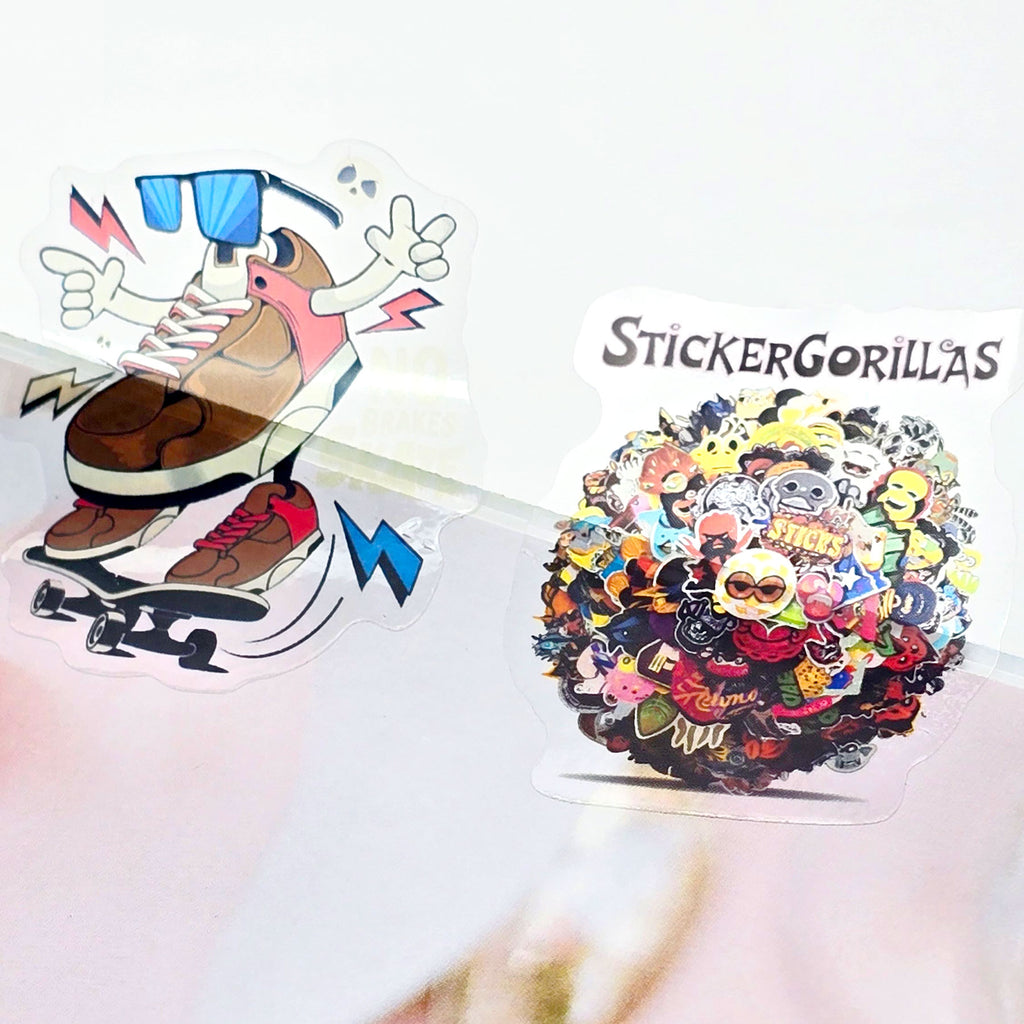 Individuelle transparente Aufkleber