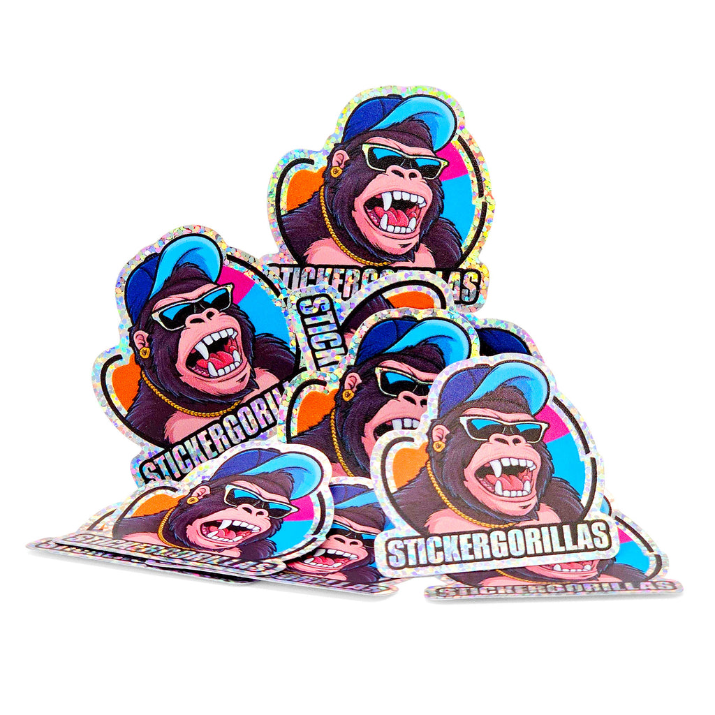 Custom  Glitter stickers