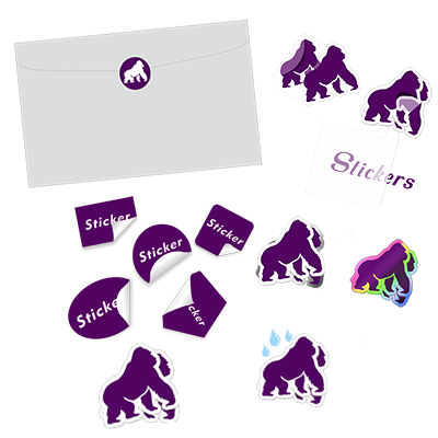 Échantillon d'autocollants