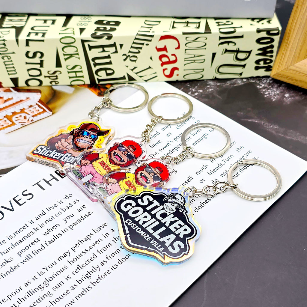 Individuell gestalteter Acryl-Schlüsselanhänger