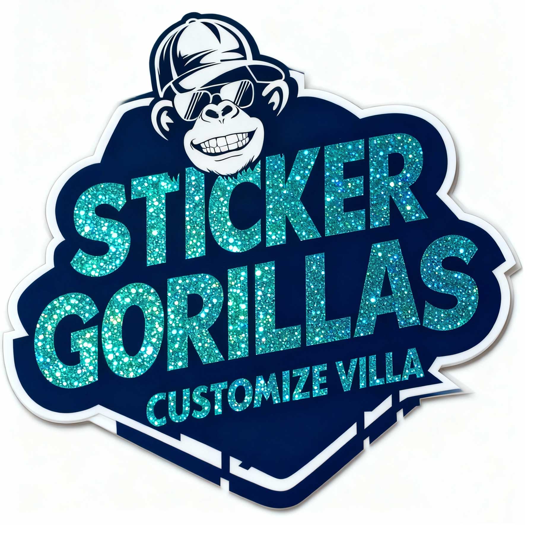 Custom  Glitter stickers