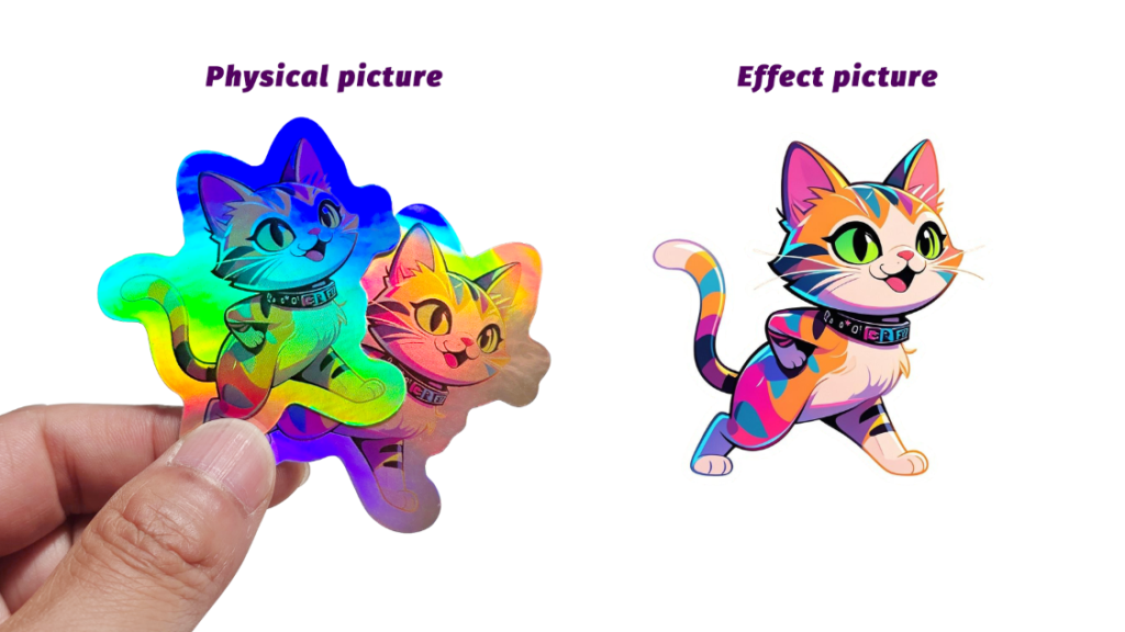 Holographic sticker applied on laptop2