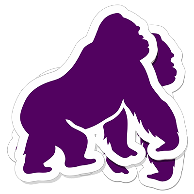 sticker gorillas Custom Die cut stickers Product Images