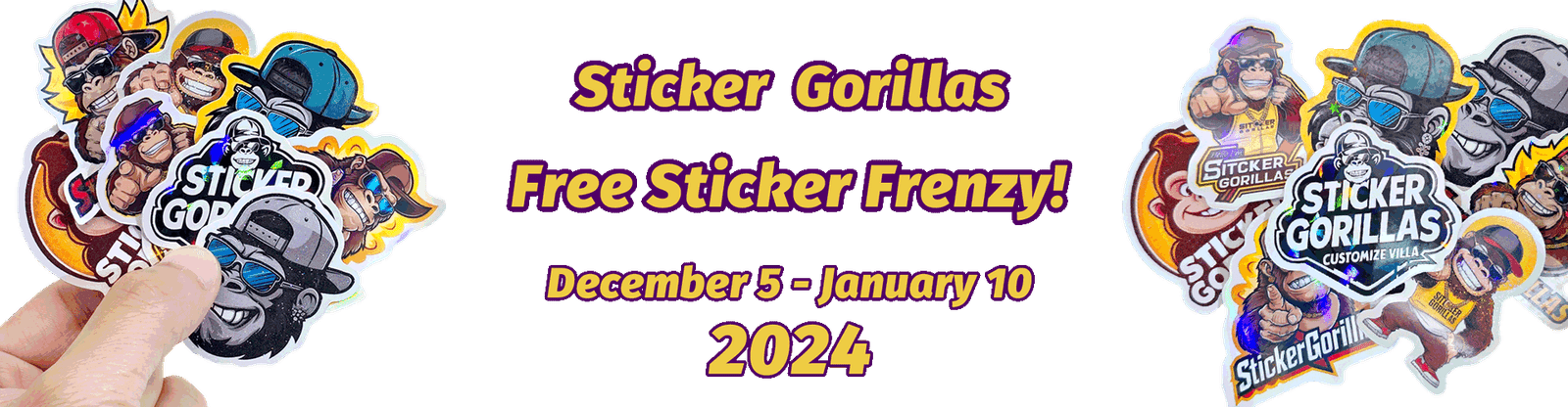 StickerGorillas Free Sticker Frenzy4